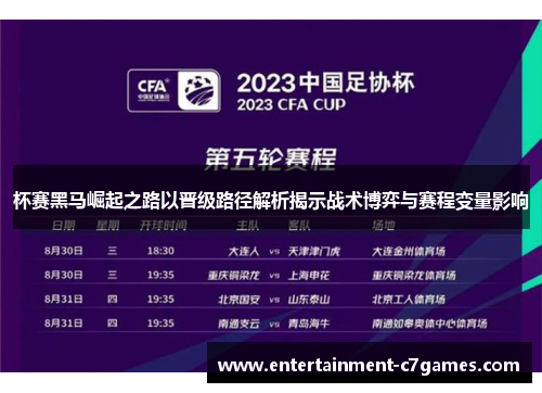 杯赛黑马崛起之路以晋级路径解析揭示战术博弈与赛程变量影响 杯赛黑马崛起之路以晋级路径解析揭示战术博弈与赛程变量影响